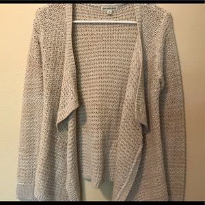 Poof Excellence Sweater Cardigan Tan Med.